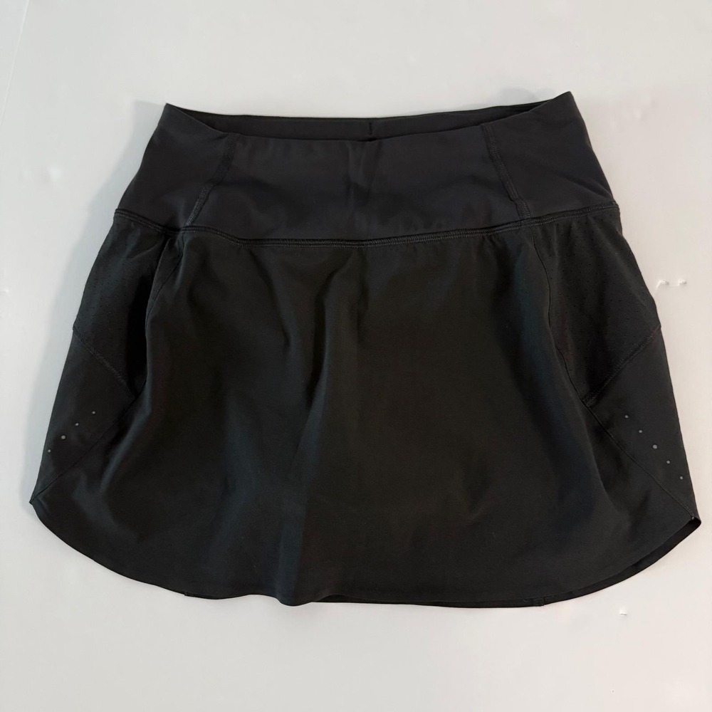 Athleta Run With It Skort Black Activewear Running Skirt XXS